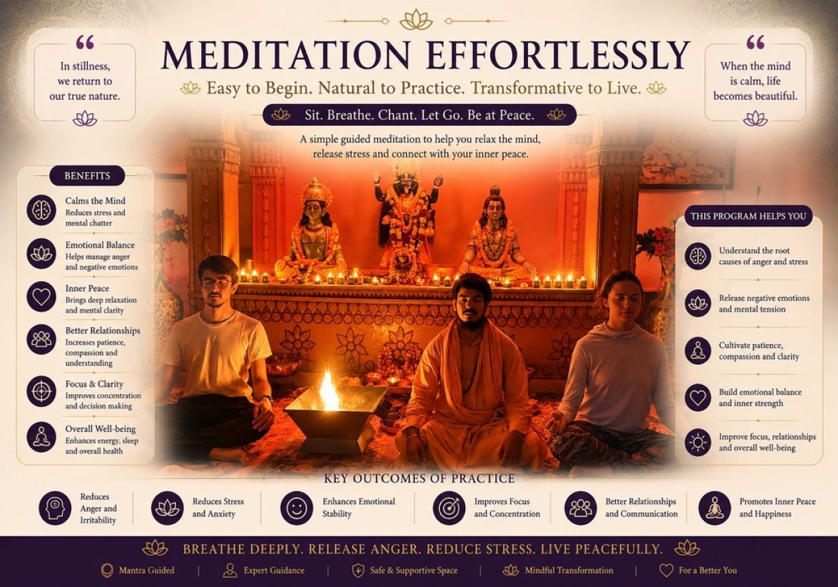 Meditation Effortlessly||Shri Shri Gita Society